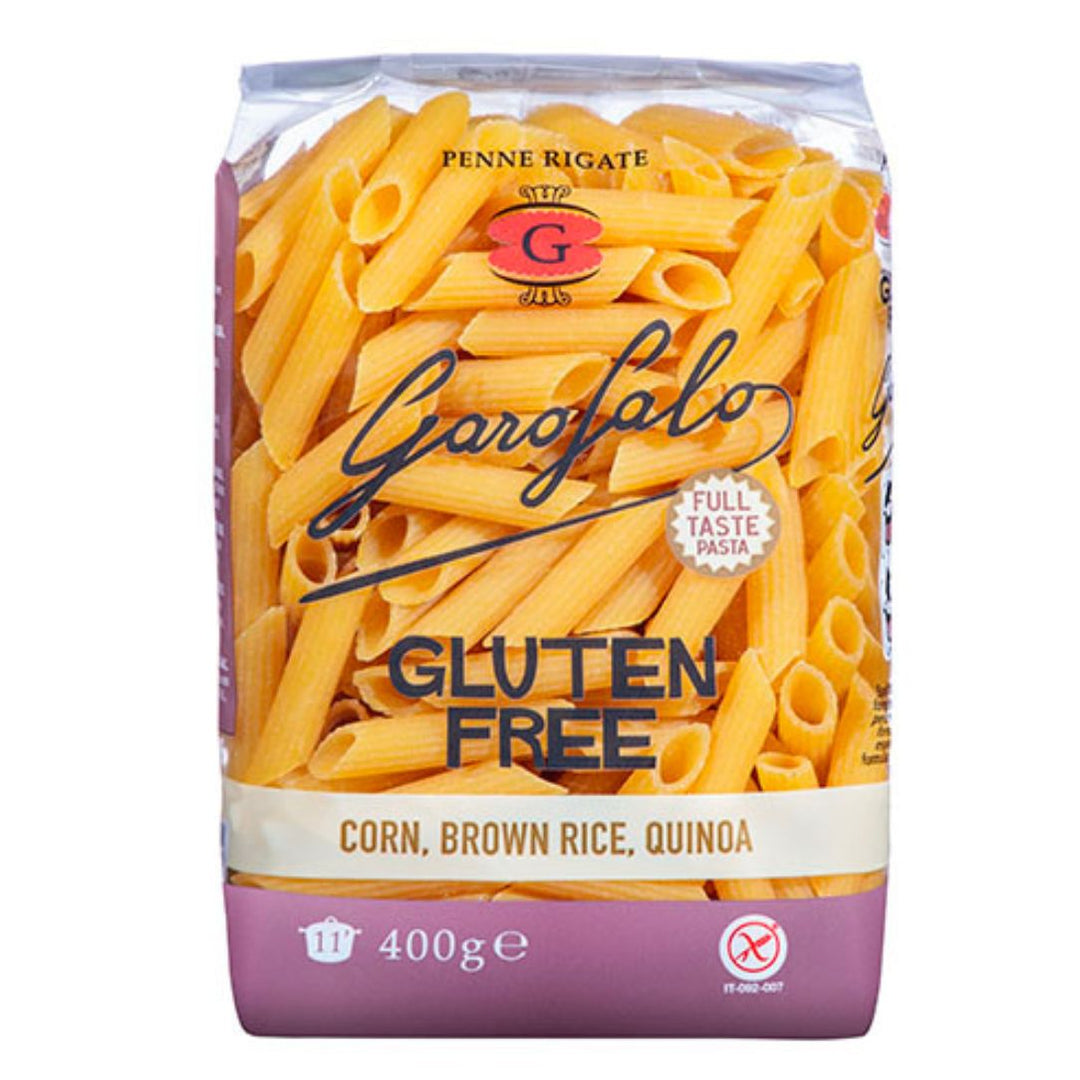 Garofalo Corn, Brown Rice, Quinoa Gluten-free Penne Rigate 400g – La ...