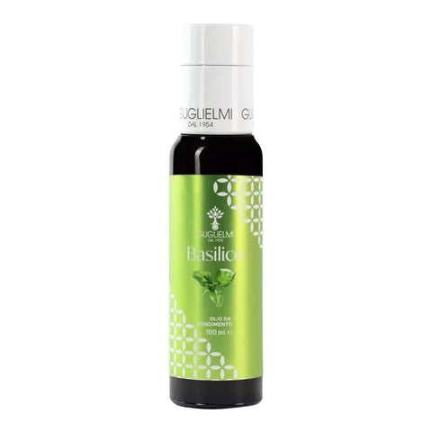 Guglielmi Olio Extra Vergine di Oliva al Basilico (Basil EVOO) 100ml