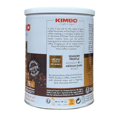 Kimbo Aroma Gold Ground Tin 250g