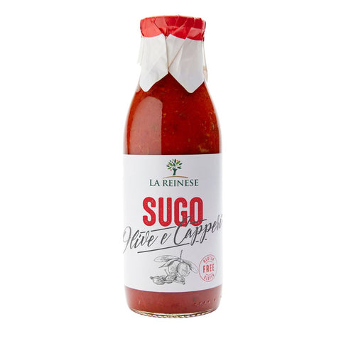 La Reinese Sugo Olive e Capperi (Tomato sauce olives & capers) 500g