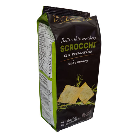 Laurieri Scrocchi con Rosmarino (rosemary crackers) 175g