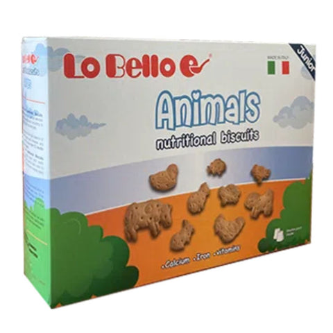Lo Bello Animaletti Nutri & Gioca (Animals nutritional biscuits) 200g