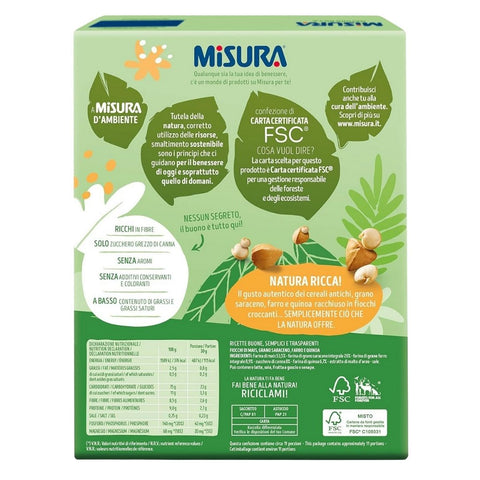 Misura Cereali Antichi (Cereals with buckwheat, spelt and quinoa) 350g