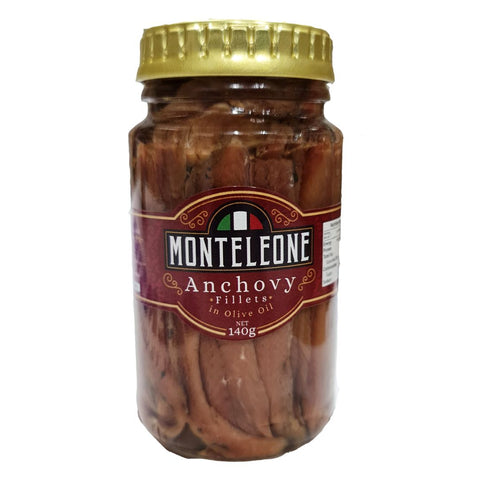 Monteleone Filetti di Alici in Olio di Oliva (Anchovy fillets in olive oil) 140g