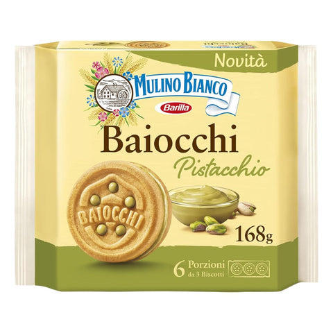 Mulino Bianco Baiocchi Pistacchio (6x3 biscuits portions) 168g