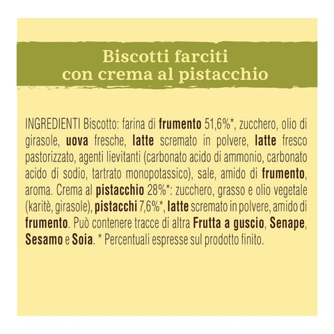 Mulino Bianco Baiocchi Pistacchio (6x3 biscuits portions) 168g