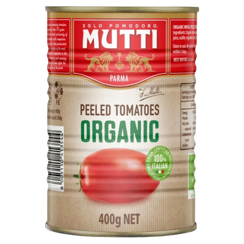 Mutti Organic Peeled Tomatoes 400g