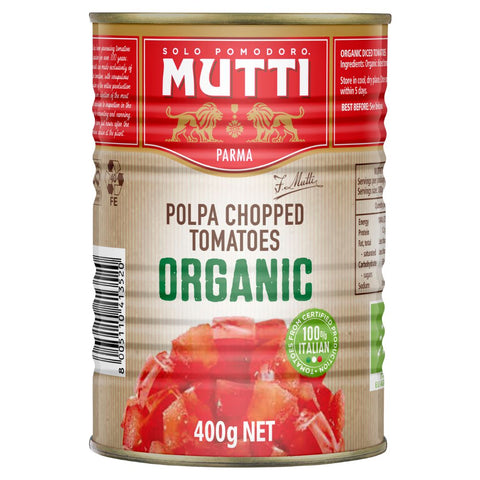 Mutti Organic Polpa Chopped Tomatoes 400g