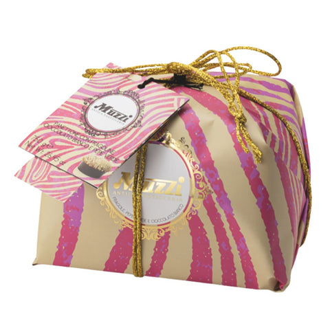 Muzzi Panettone Fragoline, Cioccolato Bianco e Pepe Verde (Strawberry, white chocolate & green pepper) 750g