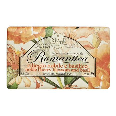 Nesti Dante Bio Romantica Sapone Ciliegio Nobile e Basilico (Soap Bar noble cherry blossom & basil) 250g