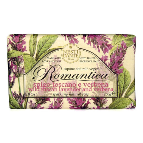 Nesti Dante Bio Romantica Sapone Spigo Toscano e Verbena (Soap Bar Tuscan lavender and verbena) 250g