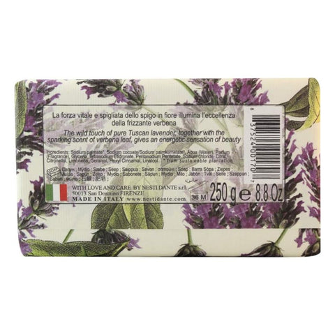 Nesti Dante Bio Romantica Sapone Spigo Toscano e Verbena (Soap Bar Tuscan lavender and verbena) 250g