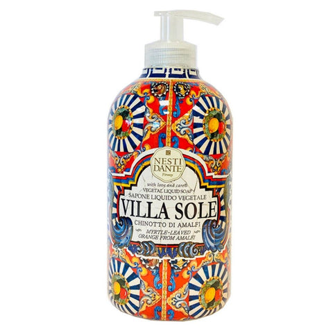 Nesti Dante Villa Sole Chinotto di Amalfi Soapone Liquido Vegetale (Liquid vegetable soap) 500ml