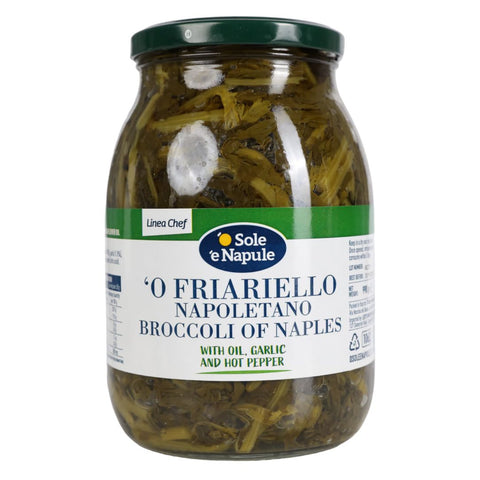 O Sole E Napule Friarielli (Broccoli of Naples) with Oil, Garlick and Hot Pepper 990g