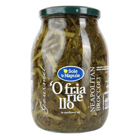 'O Sole 'E Napule Friarielli (Broccoli of Naples) with Oil, Garlic and Hot Pepper 990g