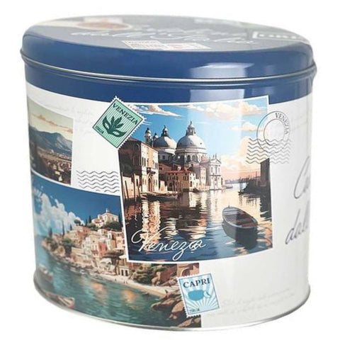 Ore Liete Panettone in Latta Cartoline dall'Italia (Postcards of Italy design tin) 750g