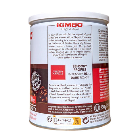 Kimbo Espresso Napoli Ground Tin 250g