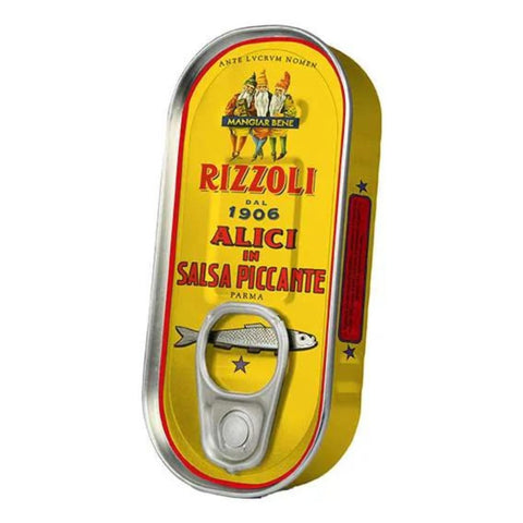 Rizzoli Filetti di Alici in Salsa Piccante (Anchovy fillets in spicy sauce) 50g