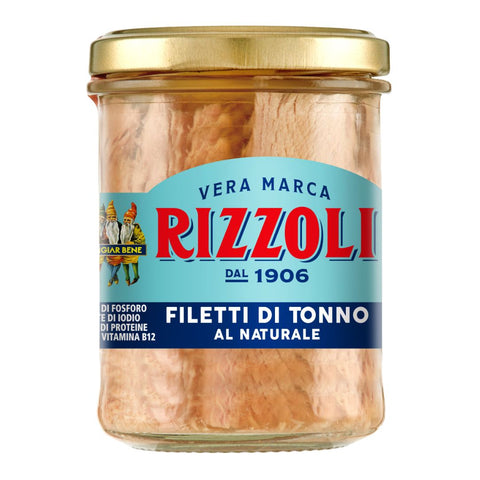 Rizzoli Filetti di Tonno al Naturale (Tuna fillets in brine) 200g