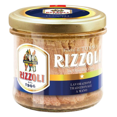 Rizzoli Filetti di Tonno in Olio di Oliva (Tuna fillets in olive oil) 130g