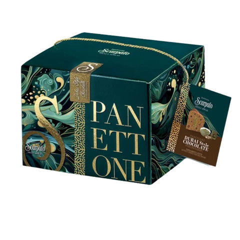 Scarpato Panettone Dubai Style Chocolate - Pistachio & Kataify 800g