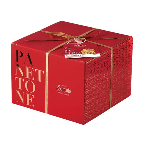 Scarpato Panettone Glassato (Rasins and candied fruits glazed) 1Kg