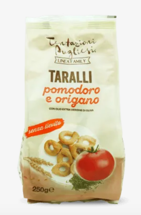 Tentazioni Pugliesi Taralli with Tomato & Oregano (Pomodoro e Origano) 250g