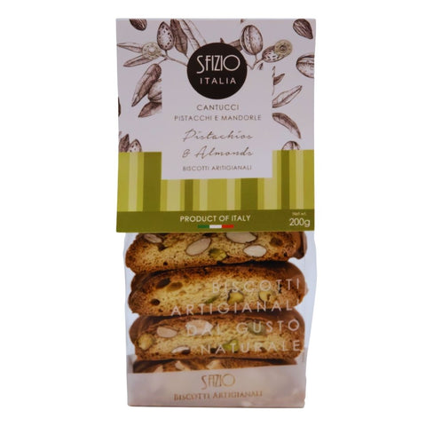 Sfizio Cantucci Pistacchi e Mandorle (Pistachios & almonds) 200g