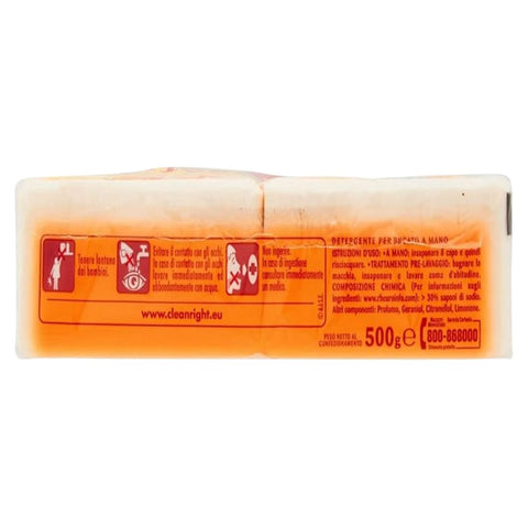 Sole Sapone di Marsiglia per Bucato a Mano (Laundry soap for pre-treating) 2x250g