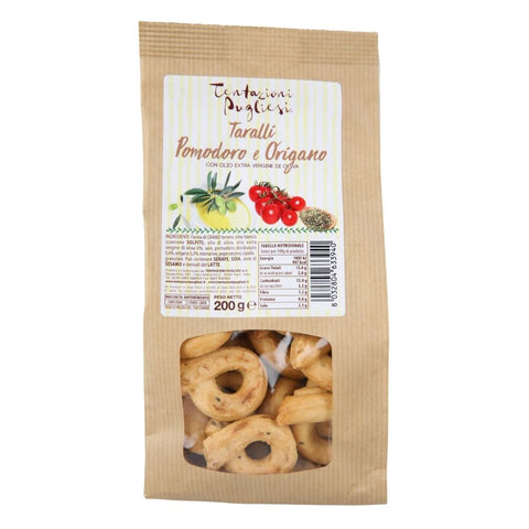 Tentazioni Pugliesi Taralli Pomodoro e Origano (Tomato & oregano) 200g