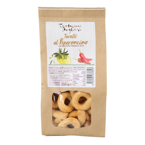 Tentazioni Pugliesi Taralli al Peperoncino (Hot chilli) 200g