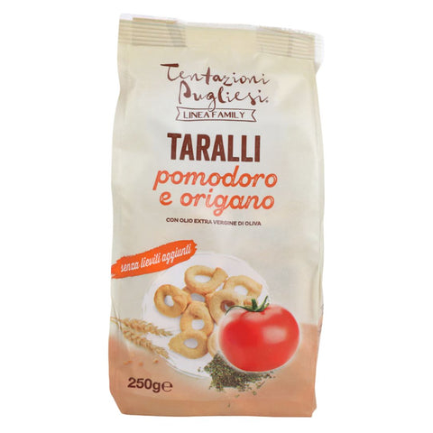 Tentazioni Pugliesi Taralli with Tomato & Oregano (Pomodoro e Origano) 250g