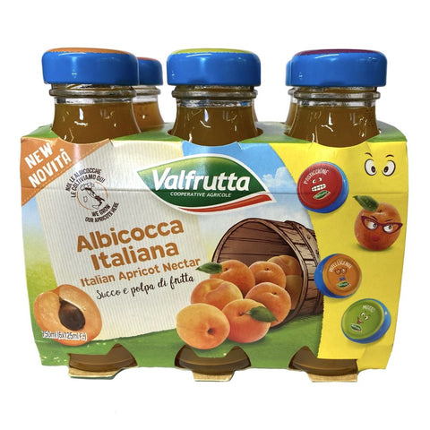 Valfrutta Apricot Nectar 6x125ML
