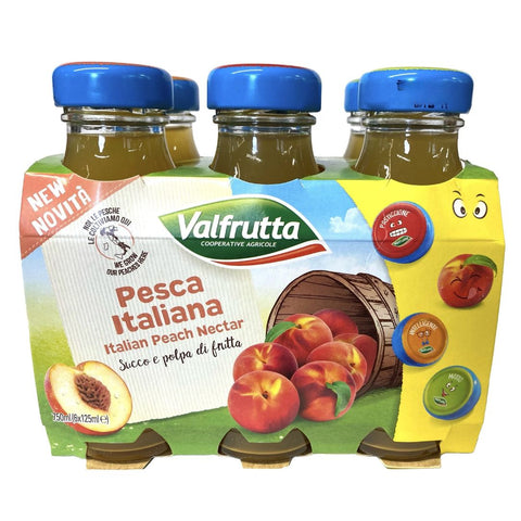 Valfrutta Peach Nectar 6x125ML