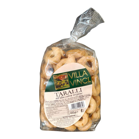 Villa Vinci Taralli all'olio Extra Vergine di Oliva (EVOO) 400g