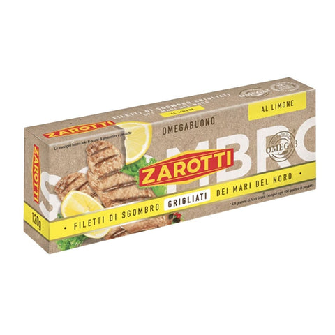 Zarotti Filetti di Sgombro Grigliato al Limone (Grilled mackerel with lemon) 120g