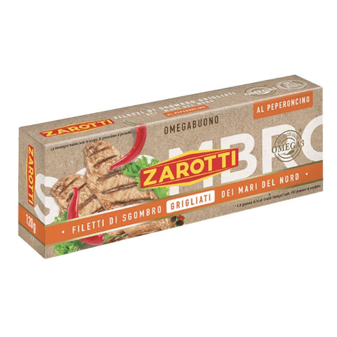 Zarotti Filetti di Sgombro Grigliato al Peperoncino (Grilled mackerel with chilli) 120g