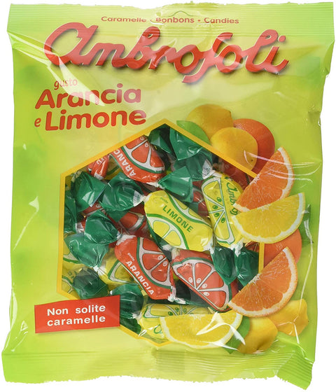 Buy Ambrosoli Spicchi Agrumi (Citrus Candies orange/lemon) 150g at La Dispensa