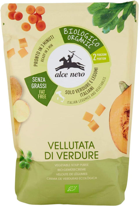 Buy Alce Nero Vellutata di Verdure (organic vegetable purée soup) 500g at La Dispensa