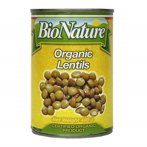 Buy BioNature Organic Lentils in Can (Lenticchie) 400g at La Dispensa