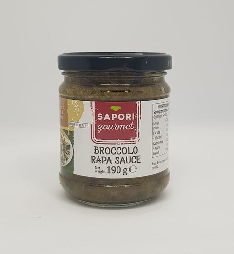 Buy Sapori D'Italia Cime di Rape Sauce with Olive Oil 190g at La Dispensa