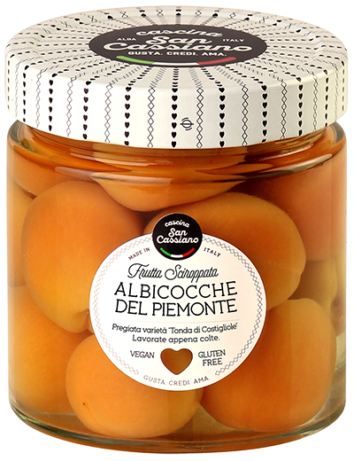 Buy Cascina San Cassiano Whole Apricots in Syrup 420g at La Dispensa