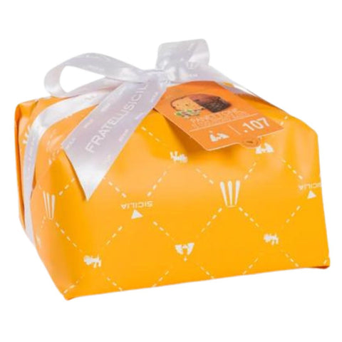 Buy Fratelli Sicilia Panettone with white Figs and white chocolate cubes 1Kg at La Dispensa