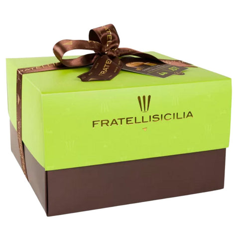 Buy Fratelli Sicilia Panettone Pistachio with 200gr pistachio cream jar at La Dispensa
