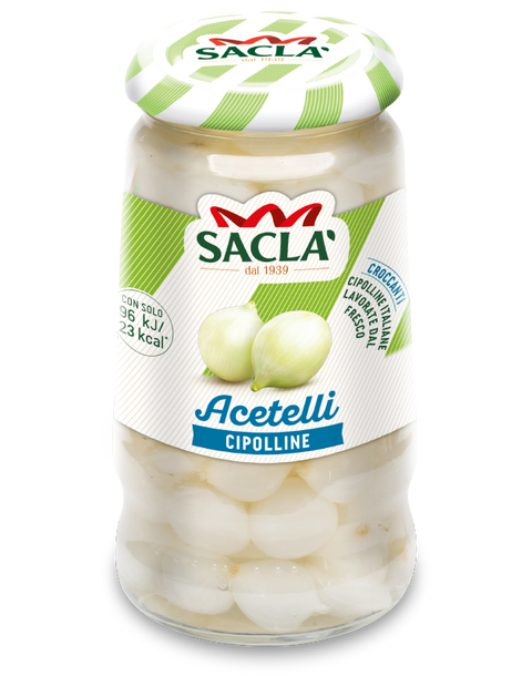 Buy Saclà Cipolline in Aceto (Cocktail Onions) 300g at La Dispensa