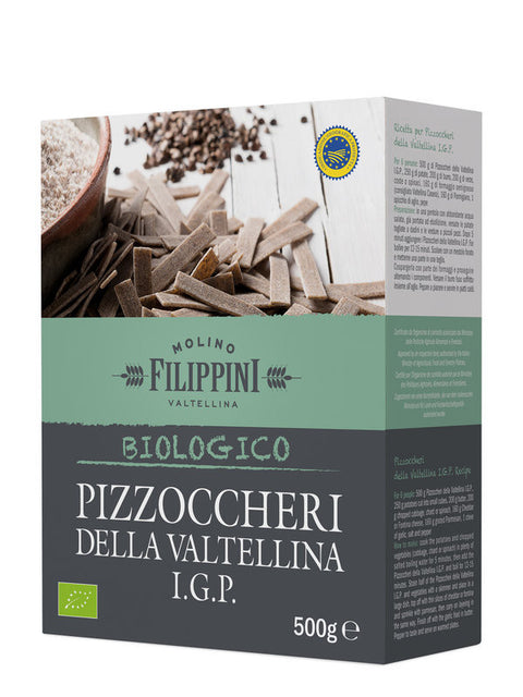 Buy Filippini Organic Pizzoccheri of Valtellina 500g at La Dispensa