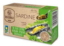 Buy Rizzoli Sardines in Organic Olive Oil 120g at La Dispensa