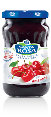 Buy Santa Rosa Amarene (Black Sour Cherries) Jam 350g at La Dispensa