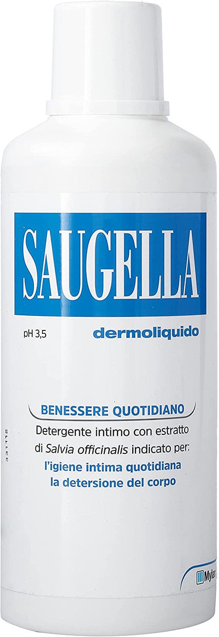 Buy Saugella Intimo Dermoliquid (Intimate Detergent for Everyday) 500ml at La Dispensa