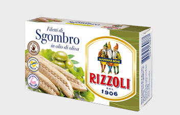 Buy Rizzoli Mackerel fillets in Olive Oil 125g at La Dispensa